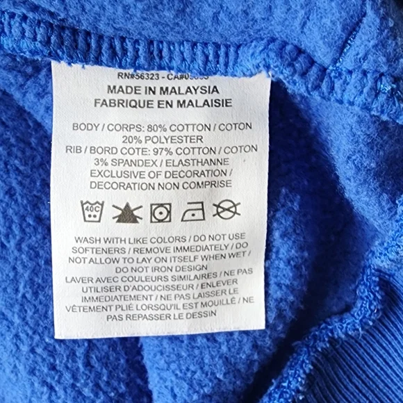 Nike Youth XL Blue Pullover Hoodie Small Swoosh Fleece Sweatshirt Kids - Picture 8 of 8